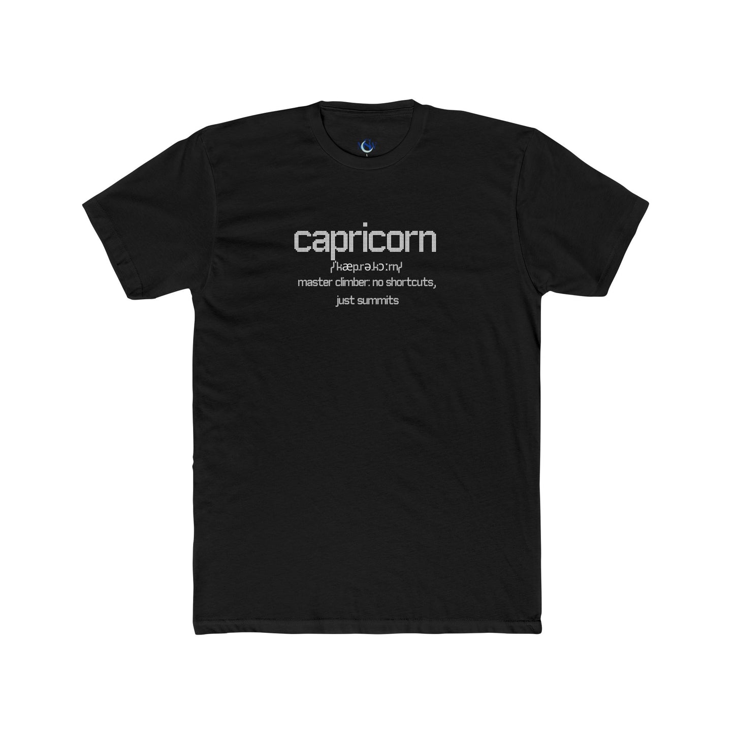 Zodiac Definition Tee (in blaque) - Capricorn