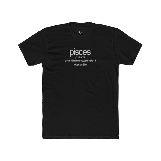 Zodiac Definition Tee (in blaque) - Pisces