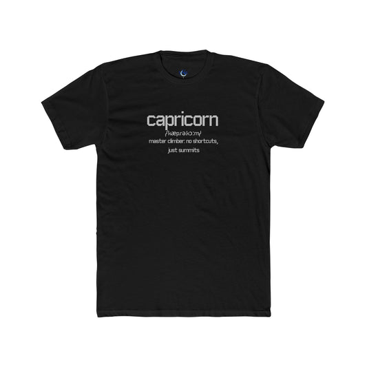 Zodiac Definition Tee (in blaque) - Capricorn