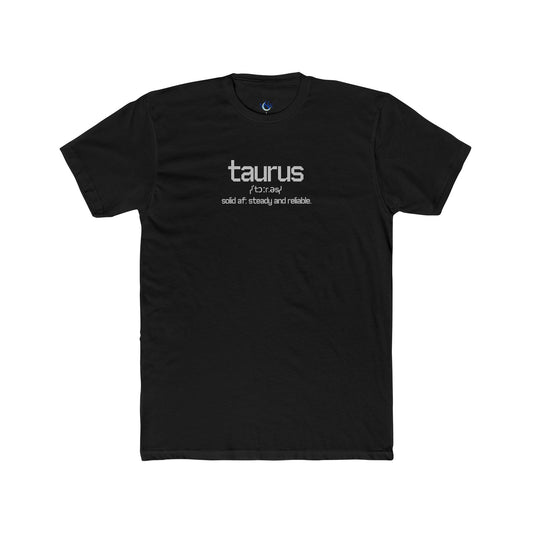 Zodiac Definition Tee (in blaque) - Taurus
